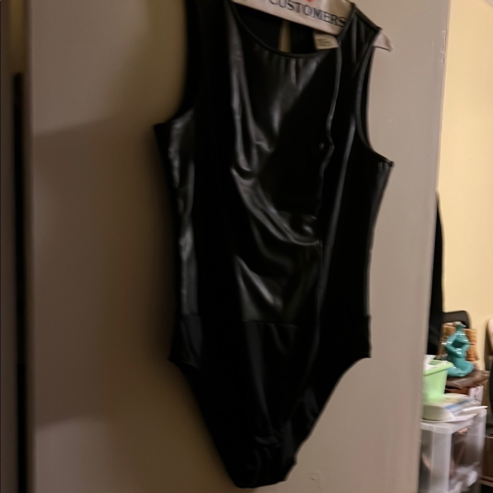 Black Sleeveless Bodysuit